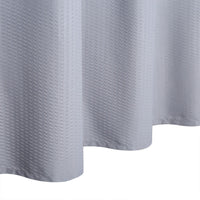 Rideau de douche Garvee gris à motif en relief, polyester, ourlet lesté, 12 boutonnières, convient aux salles de bains