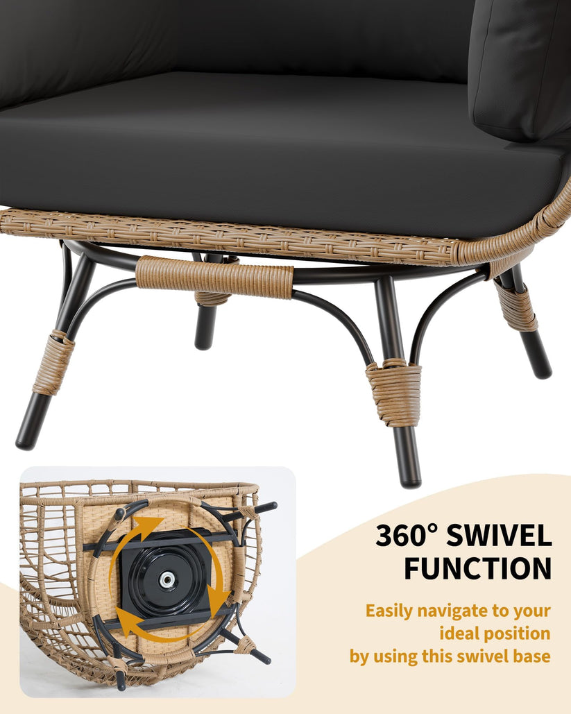 Fauteuil œuf Garvee pour intérieur et extérieur