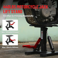 Support de levage hydraulique Garvee pour moto tout-terrain, capacité de 200 kg, hauteur réglable, acier, caoutchouc antidérapant, pour atelier et garage