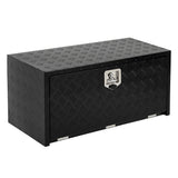 Garvee Coffre à outils 61cmen aluminium, étanche, robuste et verrouillable, sous châssis, pour pick-up et camping-car, gain de place - 76,2cm×45,7cm×45,7cm & noir
