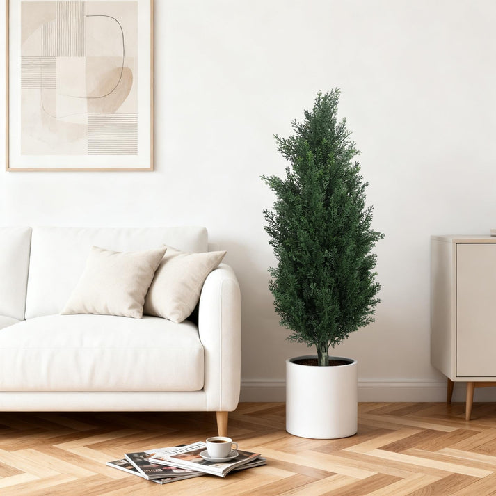 Arbre artificiel avec piquet de sol renforcé pour extérieur