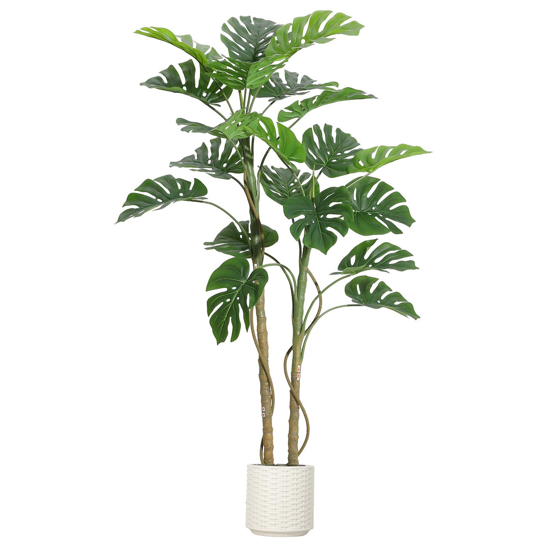 Plante artificielle Monstera Garvee, support stable réglable en polyester de 1,5 m, pour salon ou bureau, verte