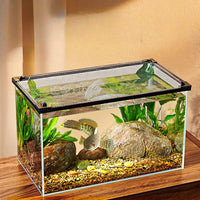 Couvercle magnétique pour aquarium GARVEE noir 40 x 25 cm - Protection contre les sauts des poissons, matériau robuste, facile à nettoyer
