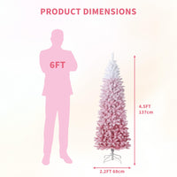 Sapin de Noël étroit Garvee de 140 cm avec 100 LED bicolores (blanc chaud et couleurs vives) pour la décoration du salon, de la maison, du bureau et des fêtes.