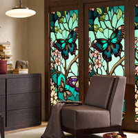 GARVEE Motyl Film de protection UV pour fenêtres, film statique transparent, 60 x 100 cm, pour espaces de vie.