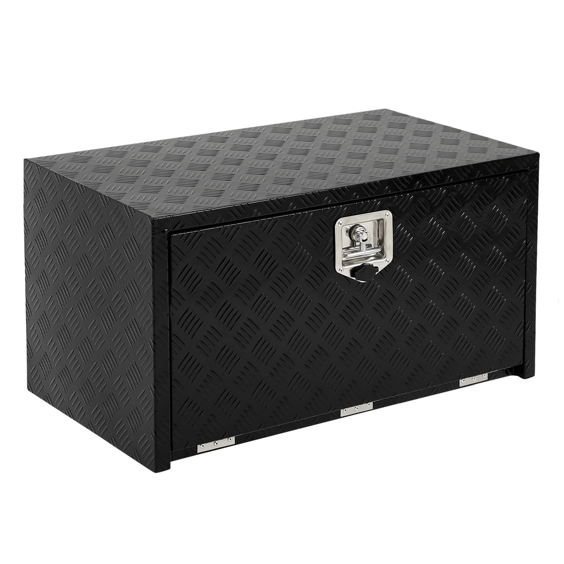 Coffre à outils Garvee 24 pouces en aluminium, coffre de rangement sous châssis, étanche, robuste, verrouillable, peu encombrant, noir, pour camionnettes et camping-cars