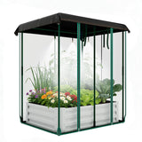 Garvee bac potager surélevé 3-en-1 122 × 91 × 30 cm, métal galvanisé, filet anti-insectes et irrigation goutte-à-goutte
