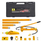 Garvee Kit Porta Power 4 t Hydraulique Puissant Compact Durable avec Accessoires Complet pour Réparation Auto Atelier - Jaune
