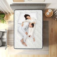 Garvee Matelas 140 x 200 cm, Ressorts Ensachés 7 Zones, Hauteur 21 cm, Confort H3, Mousse, Housse Microfibre, Enfants et Adultes