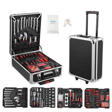 Coffret à outils Garvee 800 pièces – acier au chrome-vanadium, chariot à roulettes, idéal pour la maison, le bricolage et l'atelier