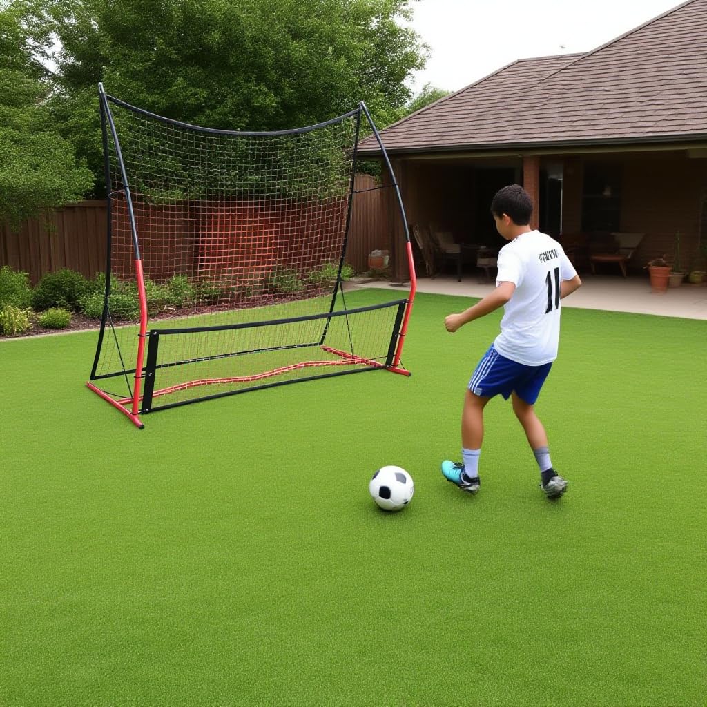 Garvee Rebondisseur de football 1,8 x 1,2 m, Robuste, polyvalent, pour l'entraînement en intérieur et en extérieur