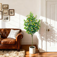 Arbre artificiel Garvee de 1,5 m (5 pi) pour intérieur, design réaliste, sans entretien, polyvalent pour la maison et le bureau, écologique