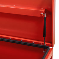Garvee Coffre à Outils de Chantier 91 × 38 cm, Armoire de Rangement Industrielle en Aluminium, Rouge Bordeaux, pour Outils et Équipement