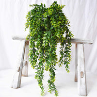GARVEE Plantes artificielles suspendues vertes – Guirlande de vigne artificielle pour mur et jardin