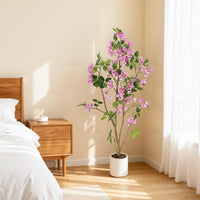 Arbres artificiels Garvee, lot de 2, plantes d'intérieur réalistes, faciles d'entretien, durables, pour la maison et le bureau, verts