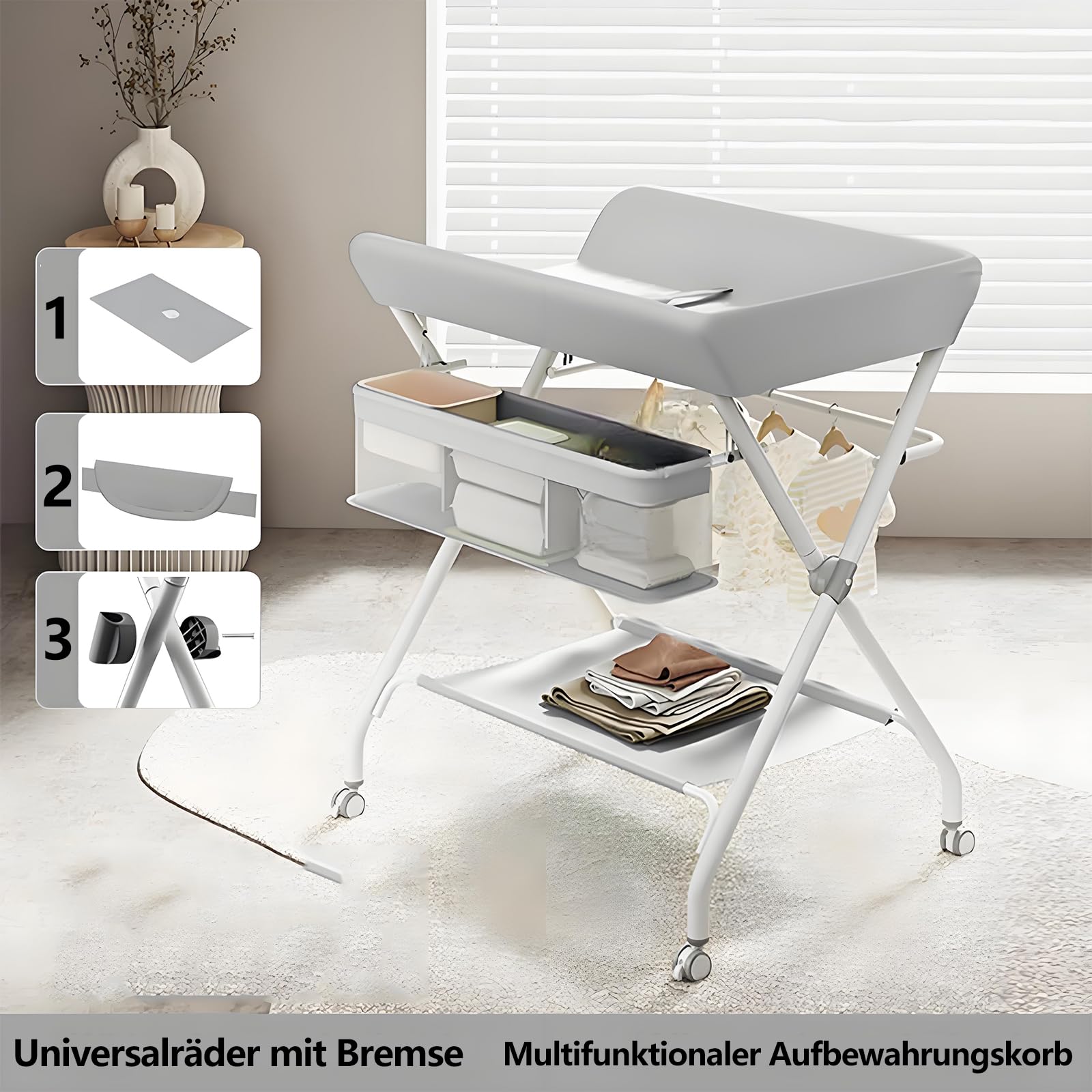 Armoire modulaire portable Garvee en plastique à monter soi-même avec portes pour ranger les vêtements d'enfants 111 x 47 x 147 cm