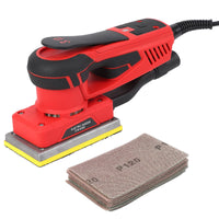 Ponceuse électrique Garvee à bande, moteur sans balais 350 W, 12 feuilles abrasives pour le travail du bois, vitesse de 4 000 à 10 000 tr/min, ponceuse de précision multifonction filaire.
