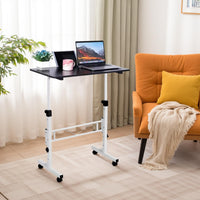 Bureau assis-debout mobile Garvee, réglable en hauteur avec roulettes, ergonomique et pliable, pour le bureau et la maison, noir
