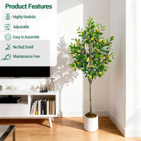 Arbre artificiel d'intérieur Garvee de 1,8 m, design réaliste, sans entretien, durable, pour salon et bureau, vert