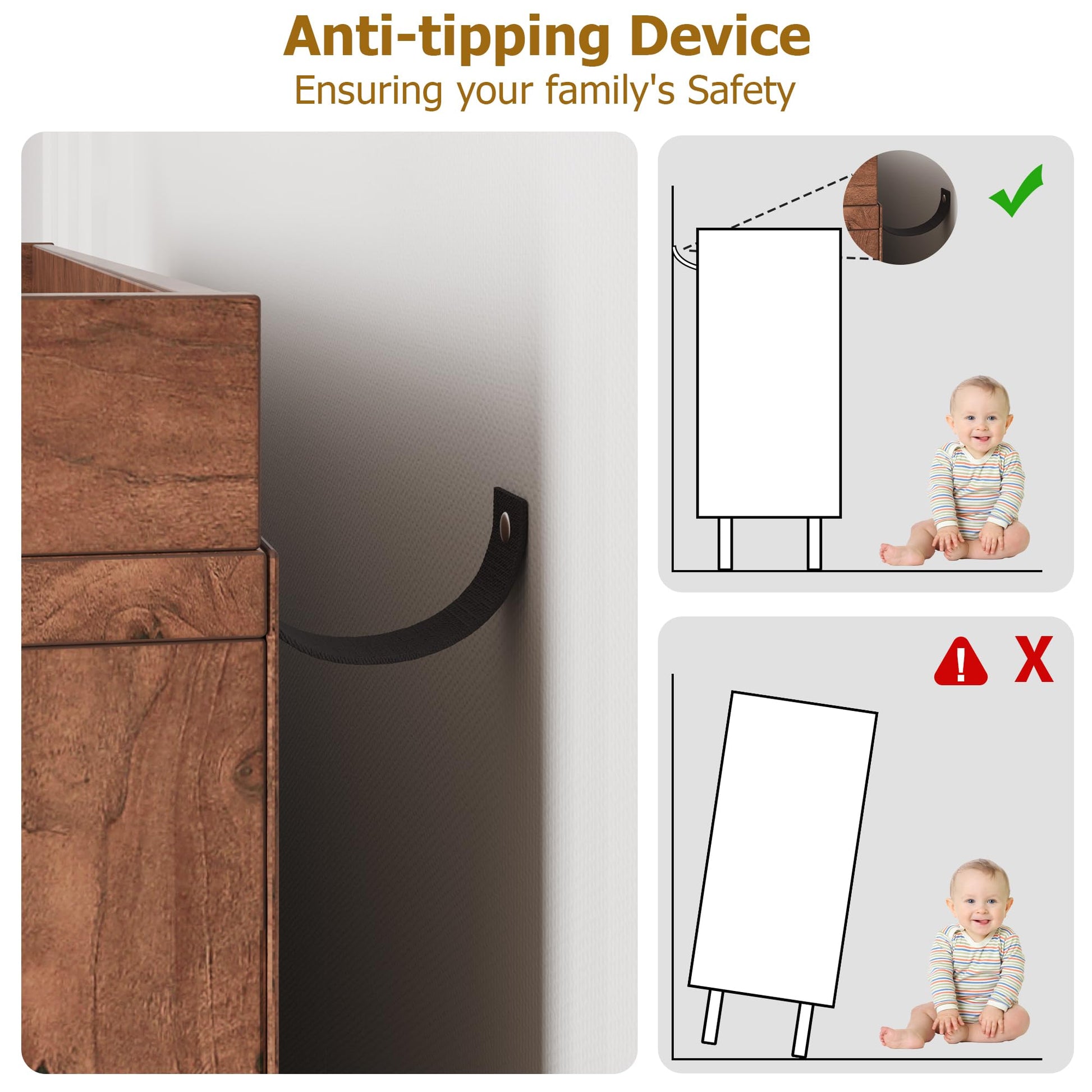 Meuble à chaussures Garvee en rotin avec 3 tiroirs pliants, étagères réglables pour entrée et couloir, pieds en métal et MDF