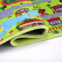 Tapis puzzle Garvee pour enfants, motif route grise, doux, épais, antidérapant et lavable, 120 x 160 cm, pour salle de jeux