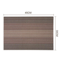 Garvee Lot de 6 sets de table isolants thermiques en PVC rouge 30x45cm, écologiques et antidérapants
