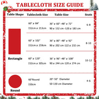 Nappe Garvee à motif flocons de neige, résistante aux taches et aux couleurs grand teint, idéale pour la décoration de table, 100 % polyester, blanche.
