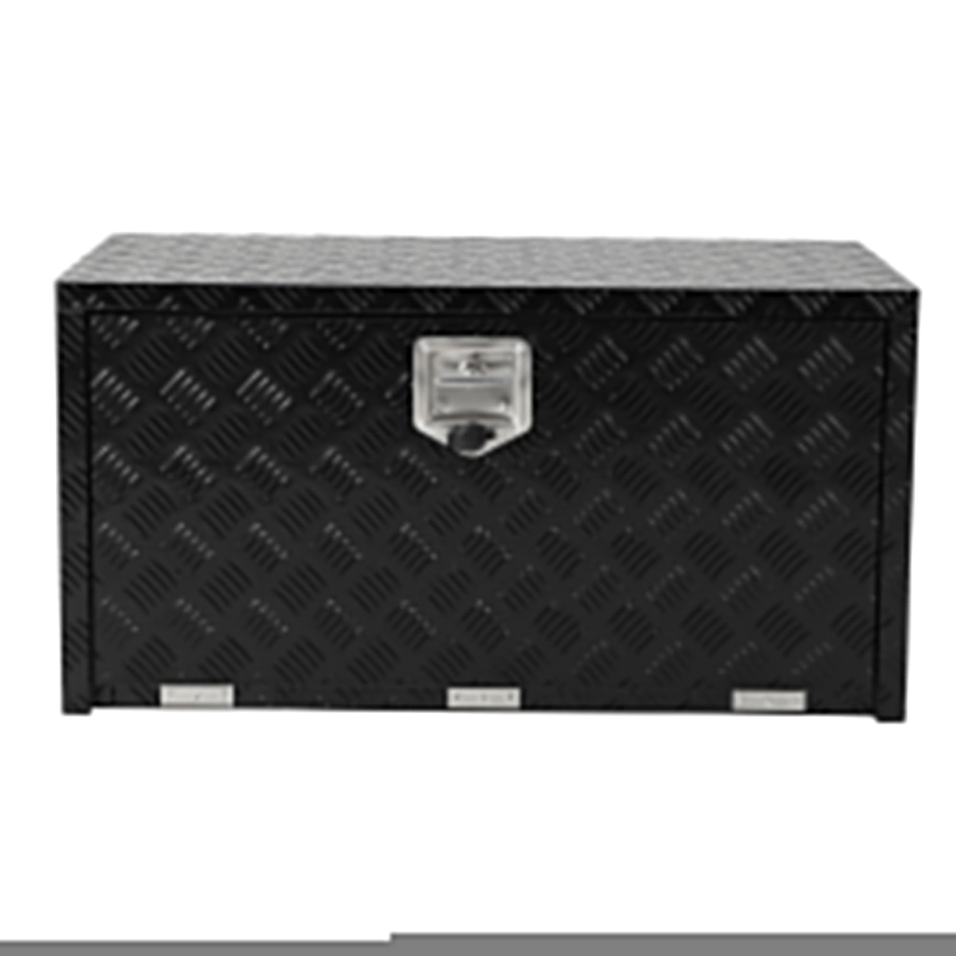 Coffre à outils Garvee 24 pouces en aluminium, coffre de rangement sous châssis, étanche, robuste, verrouillable, peu encombrant, noir, pour camionnettes et camping-cars