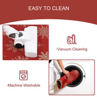 Tapis de porte Garvee à motif flocon de neige de Noël 40x60cm antidérapant pour intérieur/extérieur, Joyeux Noël, matériau durable, décoration festive