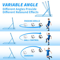 But de football Garvee Rebondisseur – Réglable et robuste, idéal pour l'entraînement au tir dans le jardin.