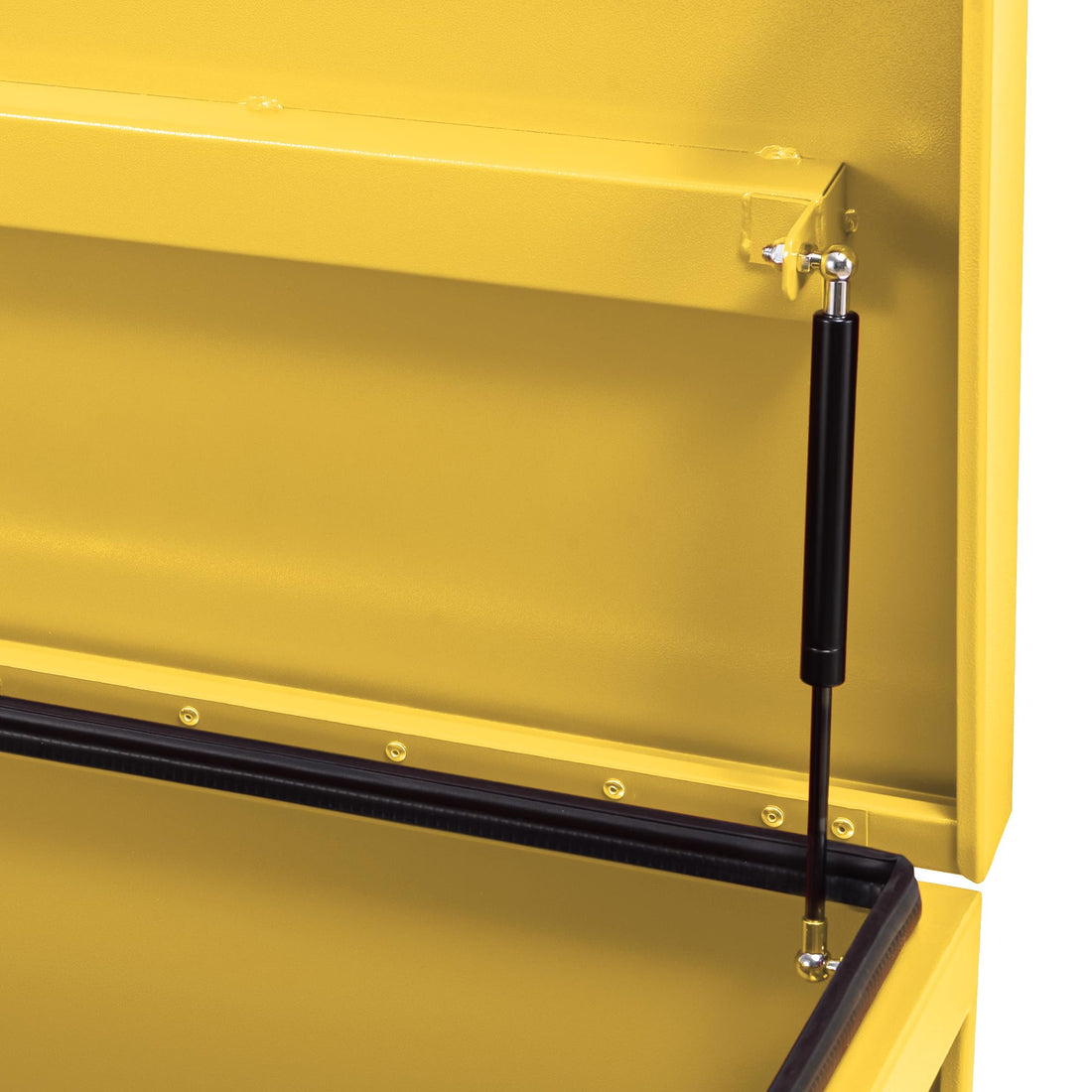 Garvee Coffre à Outils Camion Acier Industriel 91 × 38 × 38 cm, Verrouillable, Poignées Encastrées, Couvercle Freiné, Étanche, Pickup et Remorque