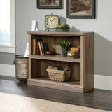 Garvee Bücherregal En Bois Gris Carlo Mit 2 Verstellbaren Ebenen Für Büro Und Homeoffice, Kompakt, Modern, MDF Robust - 