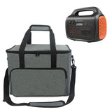 Garvee Sac de Transport Robuste pour Station d'Énergie Portable - Protection Imperméable Oxford - Camping et Randonnée - 36 × 26 × 28 cm - Gris