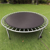 Tapis de rechange pour trampoline Garvee, rond de 2,44 m (8 pieds), imperméable, résistant aux UV, tapis de saut à ressorts de sécurité avec 48 boucles, anneaux en V, coussinets à crochets et boucles