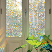 Film de protection solaire pour fenêtres Garvee Vitrail, écran d'intimité sans adhésif, 43 x 100 cm, résistant aux UV, décoratif pour espaces de vie et de travail