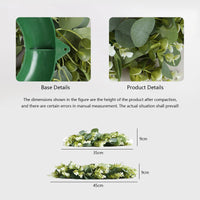 Couronne d'eucalyptus artificiel Garvee 35 cm, feuilles vertes décoratives pour porte, mur, fenêtre, porche