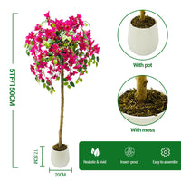 Arbres artificiels Garvee de 1,5 m (5 pi) pour intérieur, réalistes, sans entretien, en matériau de haute qualité, pour la maison, le bureau, les mariages et les fêtes (vert).