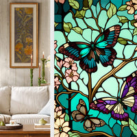 GARVEE Motyl Film de protection UV pour fenêtres, film statique transparent, 60 x 100 cm, pour espaces de vie.