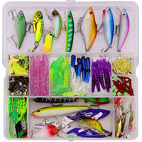 Coffret de pêche Garvee 301 pièces avec appâts, hameçons et coupe-fil pour la pêche au bar, à la truite et au saumon.