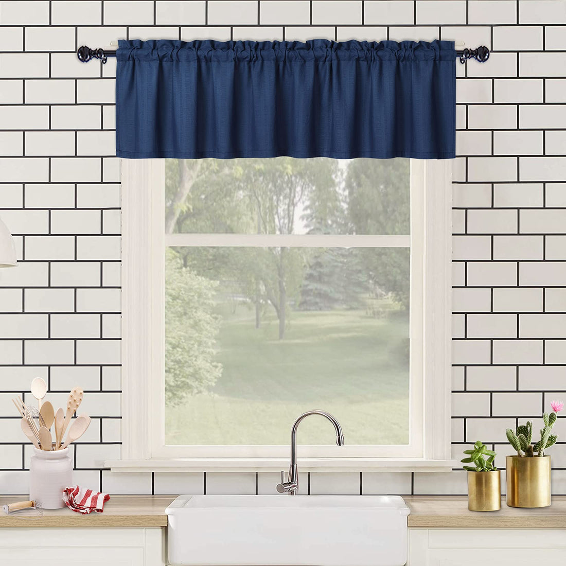Rideau thermique opaque Garvee, rideau occultant anti-froid, rideaux courts pour chambre, noir, imperméable, économie d'énergie