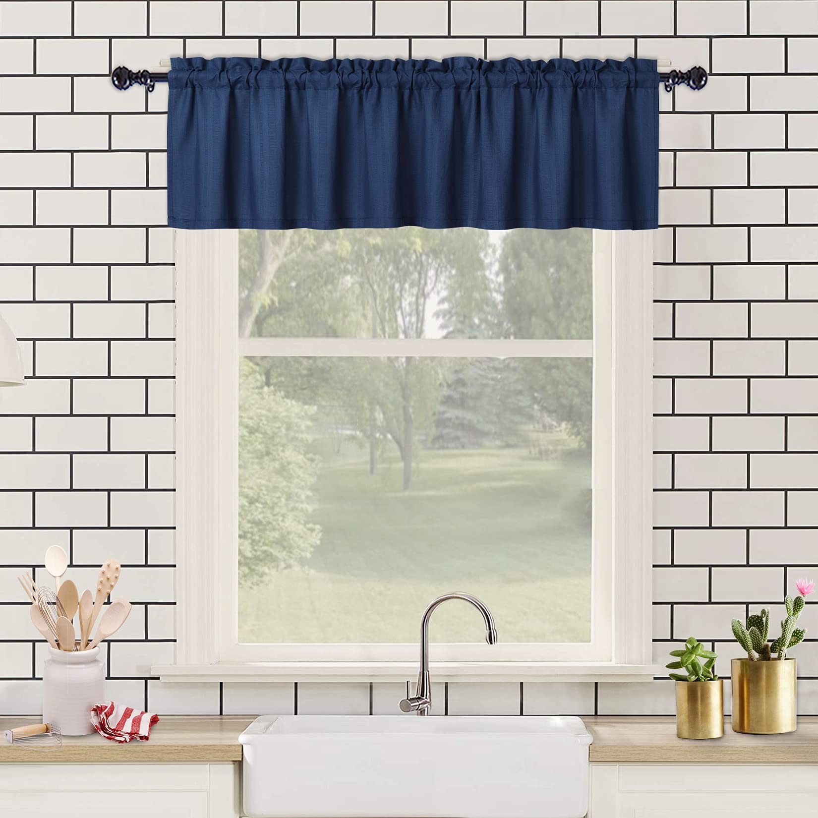 Rideau thermique opaque Garvee, rideau occultant anti-froid, rideaux courts pour chambre, noir, imperméable, économie d'énergie