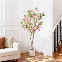 Arbre artificiel d'intérieur Garvee de 1,5 m, réaliste, sans entretien, matériau de haute qualité, pour la maison et le bureau, vert
