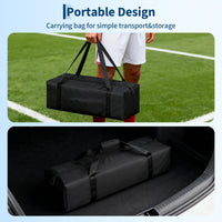 Garvee But de Football Portable pour Enfants et Adultes, Cadre en Acier Galvanisé, Cage d’Entraînement pour Jardin et Extérieur, Rouge
