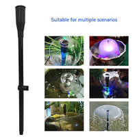 Ensemble de 9 buses Garvee pour pompe de fontaine, réglables en hauteur, têtes d'arrosage cascade pour pompes submersibles, jardin, aquarium, bassin, noir