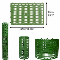 Garvee Protège-troncs extensibles en PVC, maille de protection pour écorce, lot de 10, vert, idéal jeunes arbres et jardin