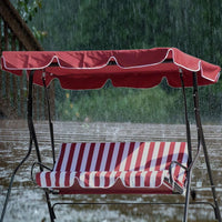 Toile de rechange Garvee pour fauteuil à bascule de jardin 2 places, imperméable, coupe-vent et résistante aux déchirures, pour hamacs de jardin, toits et vérandas, différentes tailles, grise