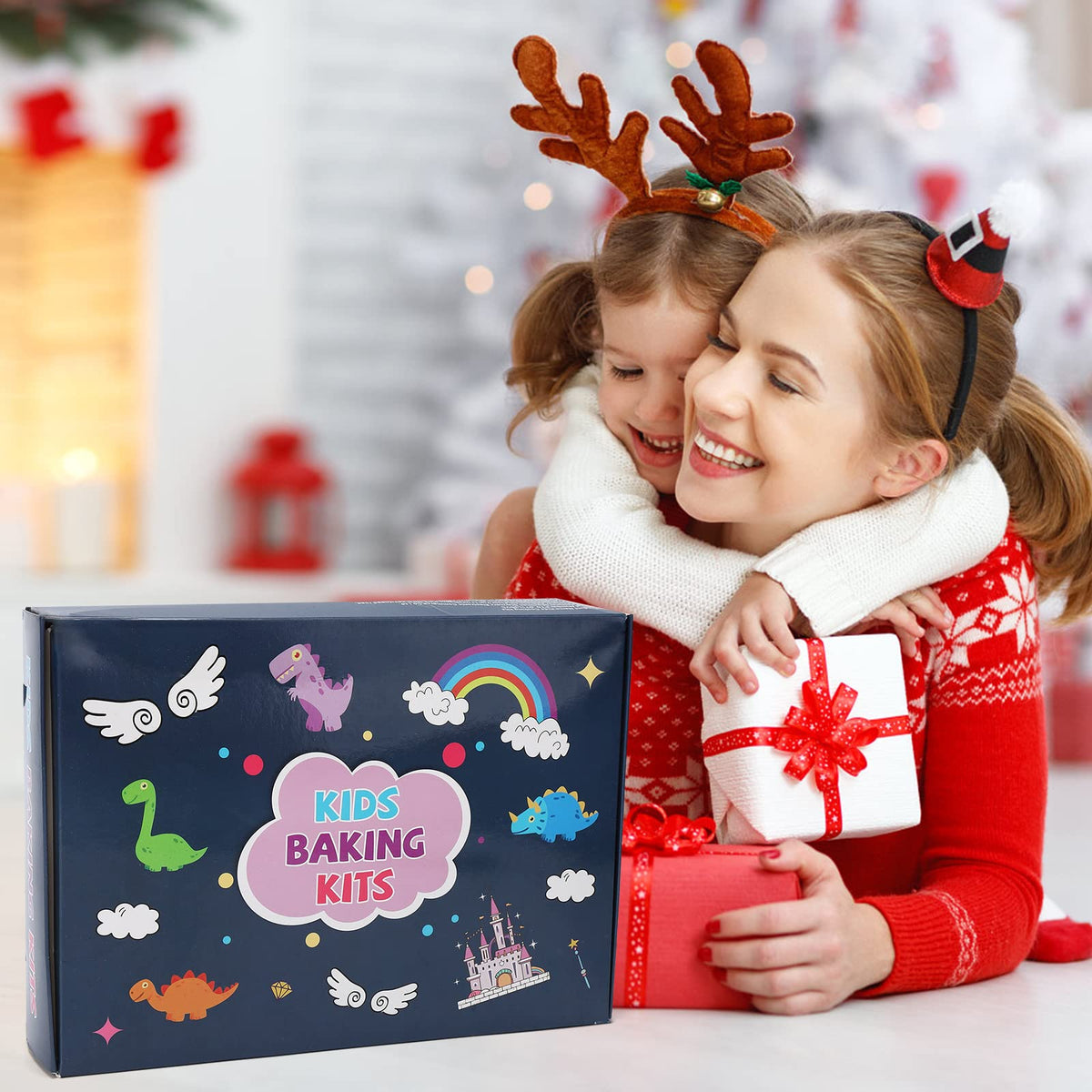 Coffret de pâtisserie pour enfants présenté comme cadeau
