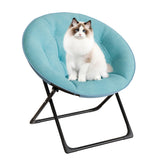 Garvee Fauteuil lounge saucer avec structure dorée, surdimensionné, pliable, pour chambre et salon, confortable et stable, vert - Vert