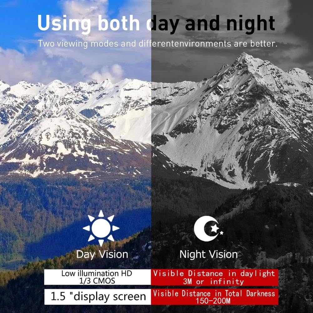 Monoculaire de vision nocturne Garvee 4K HD avec infrarouge 850 nm pour la surveillance extérieure, photos 36 MP, batterie au lithium, longue portée