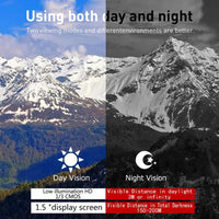 Monoculaire de vision nocturne Garvee 4K HD avec infrarouge 850 nm pour la surveillance extérieure, photos 36 MP, batterie au lithium, longue portée